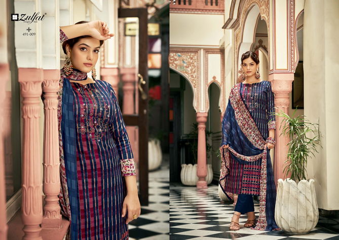 Adaa By Zulfat 001-010 Cotton Dress Material Catalog